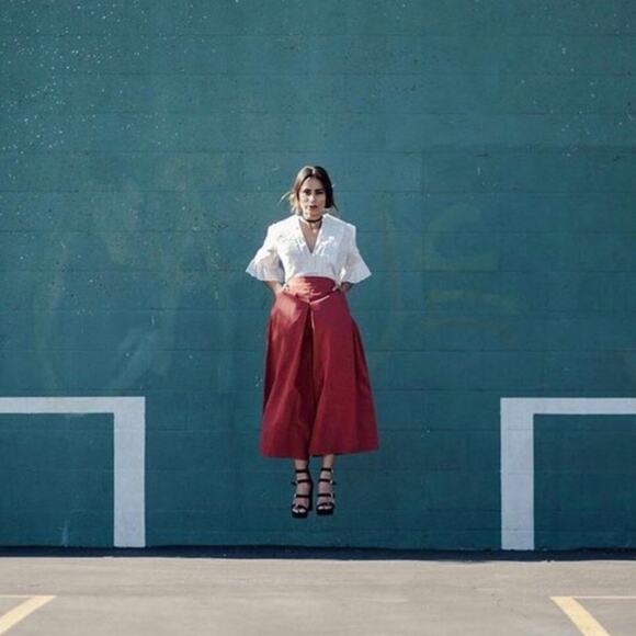 WHIT New York Womens Clemence Linen Wide Leg Crop Pant in Navy Blue Size 2 - Picture 11 of 11